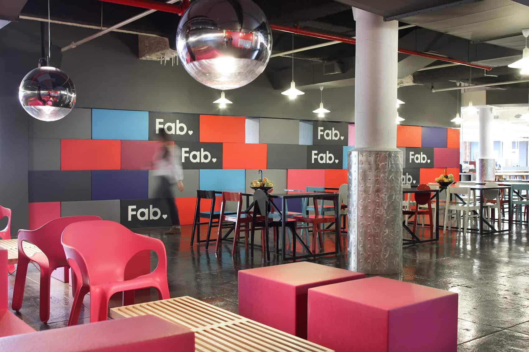 Infinity installation in the Fab workplace