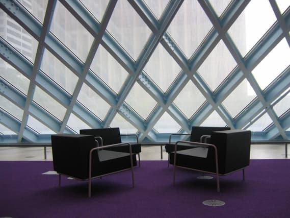 Frame armchairs at Seattle Central Library