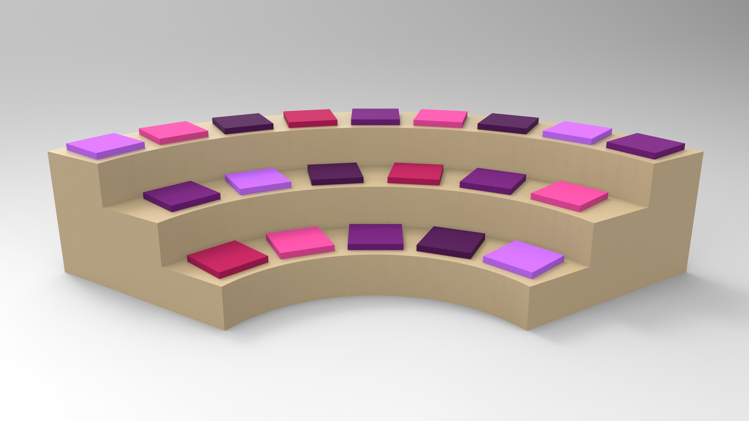 Tiered Galette seating configuration