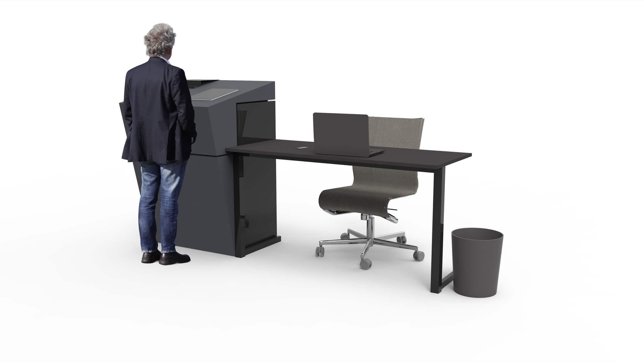 Lean work configuration shown in use