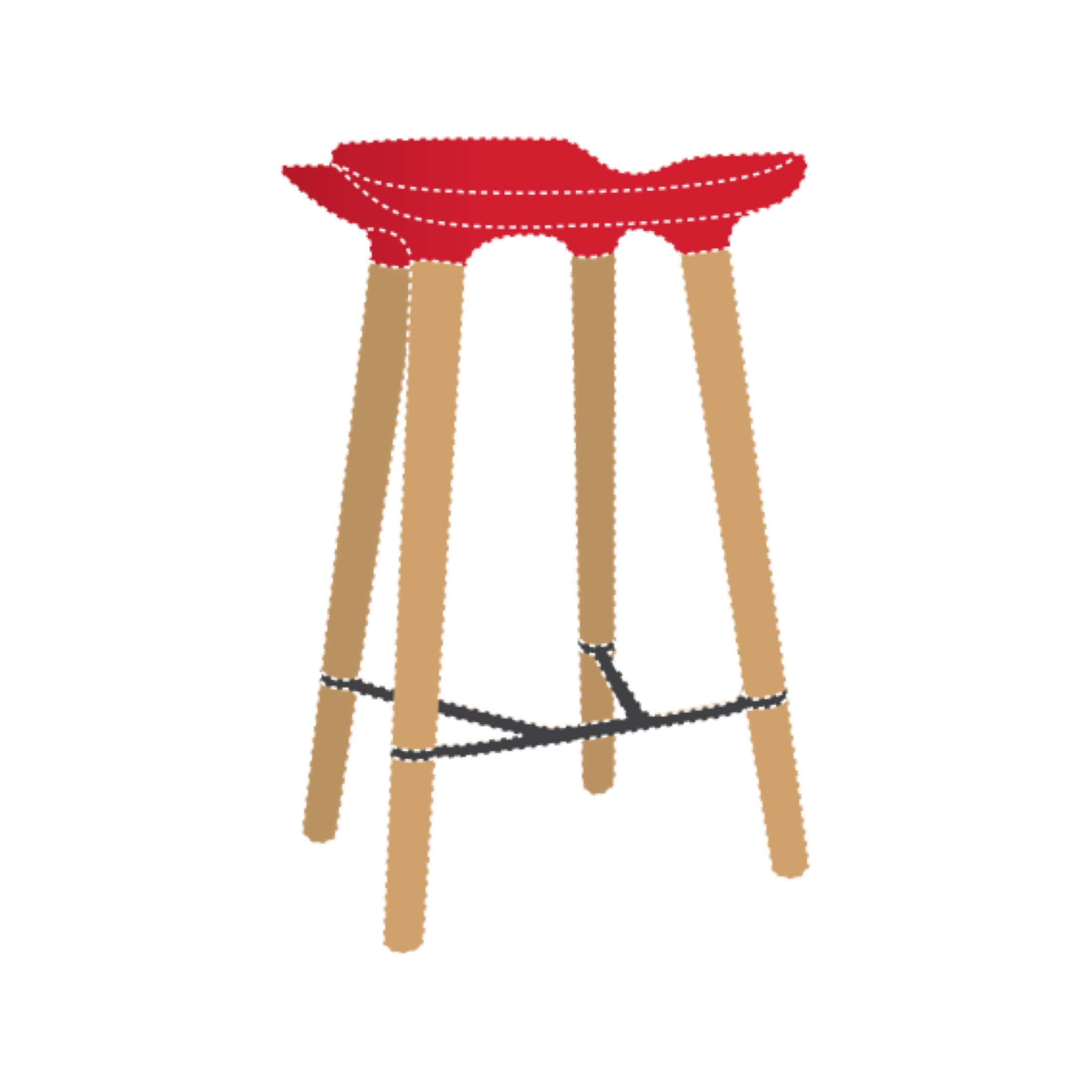 Pilot Kitchen Stool by Patrick Rampelotto and Fritz Pernkopf for Quinze & Milan