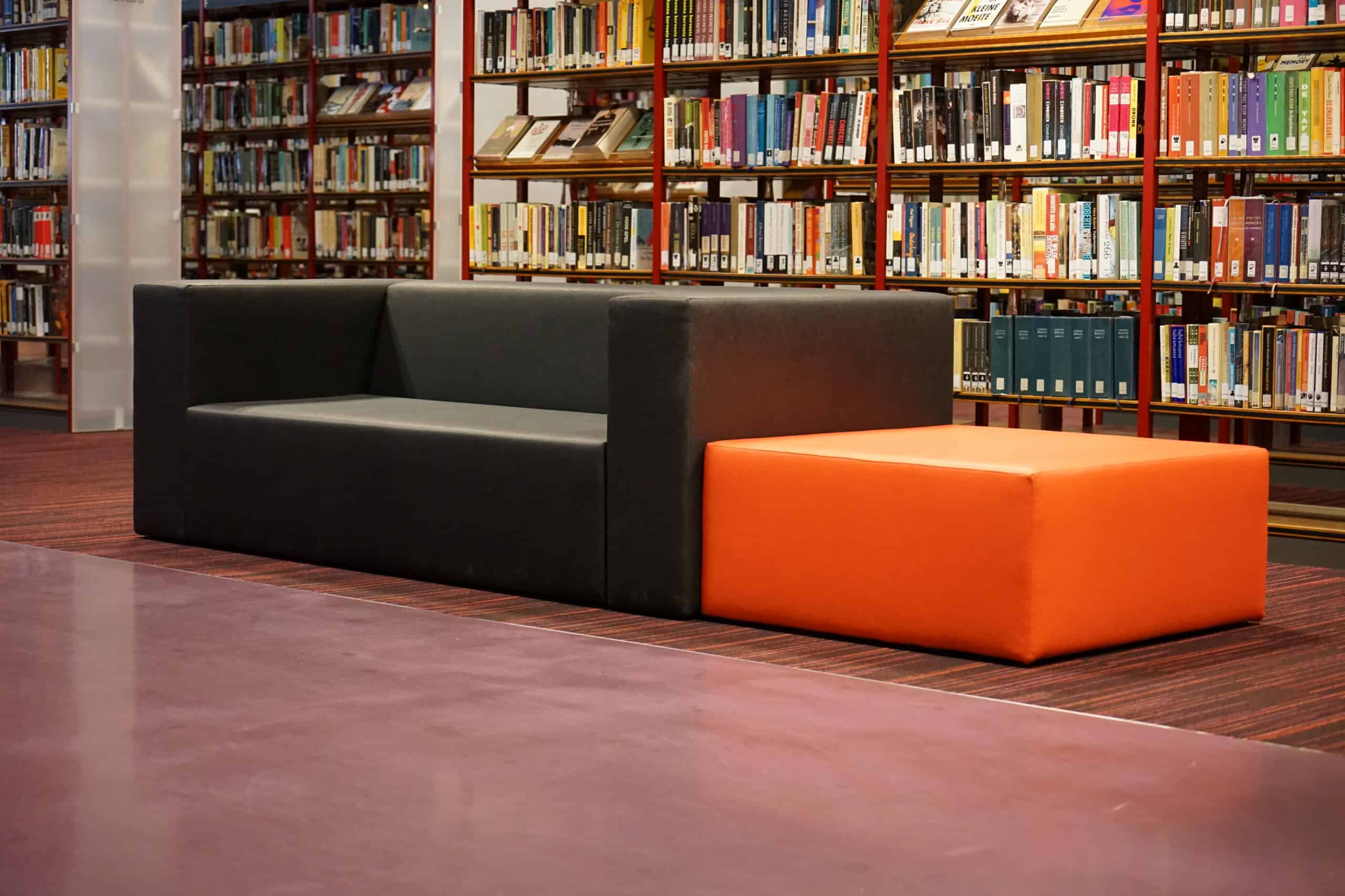 Asientos QMtex a medida en Biekorf Library, Brujas