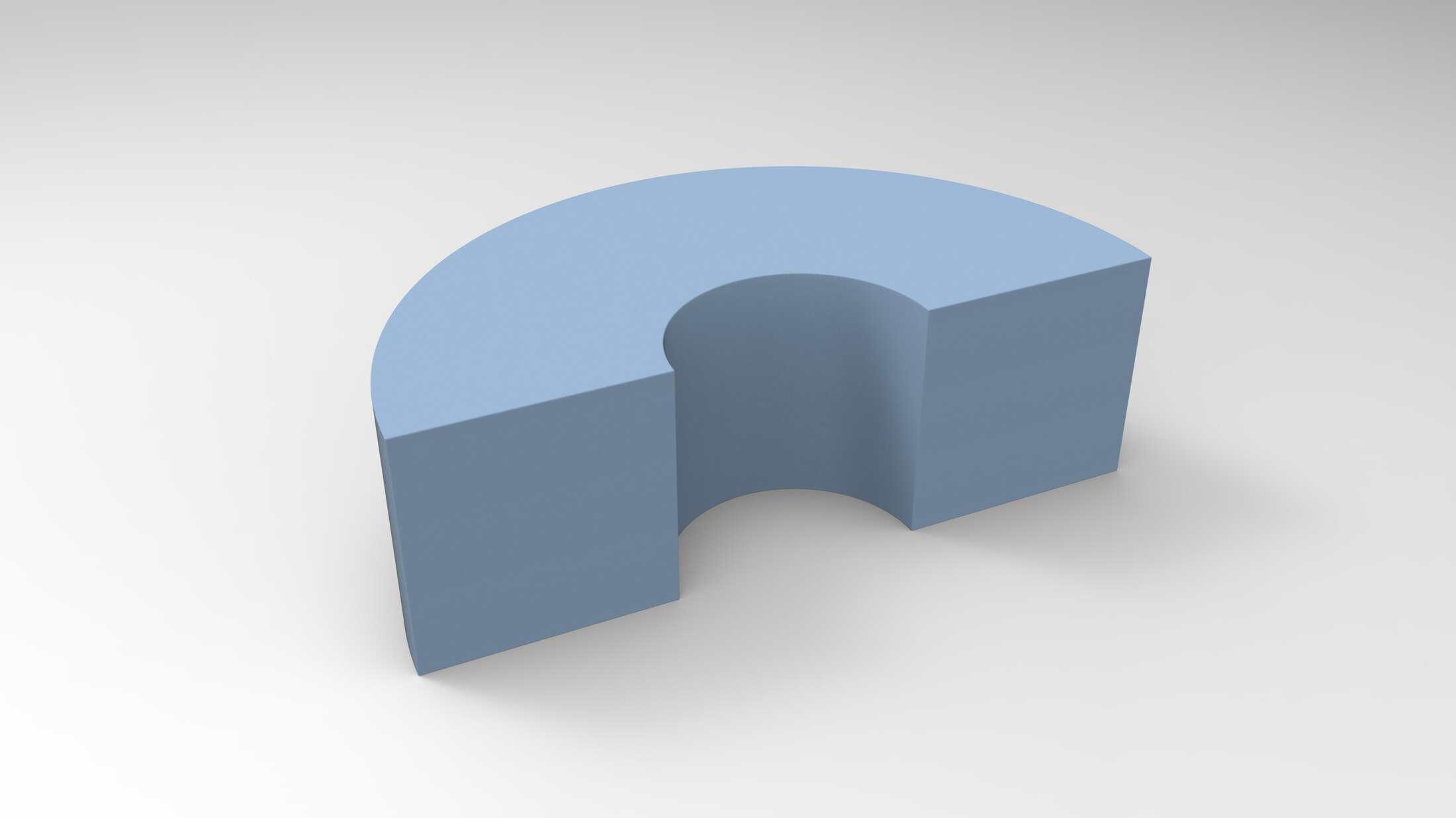 Shapes & Curves Curve 180 seating element