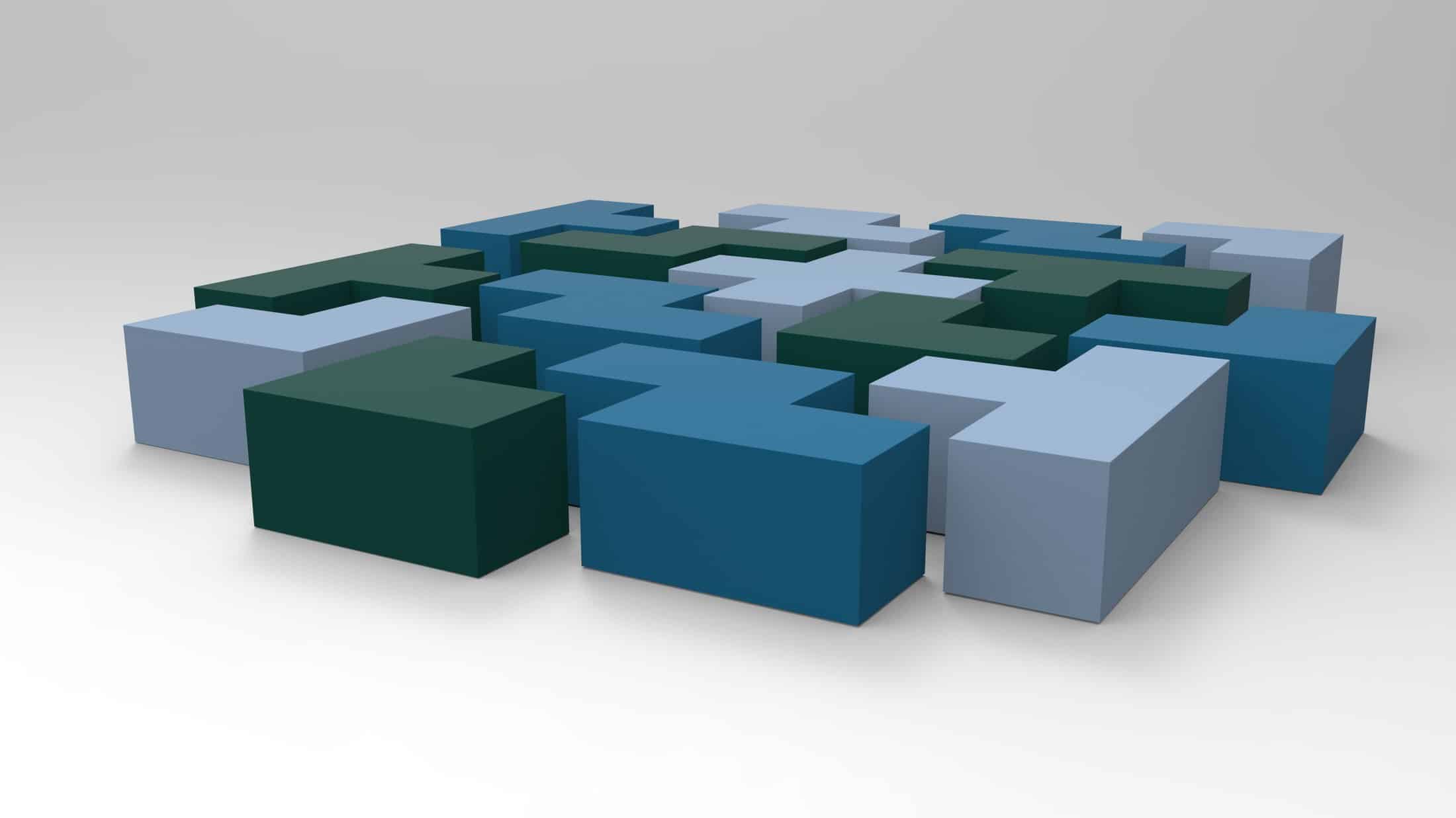 Geometric Shapes seating field