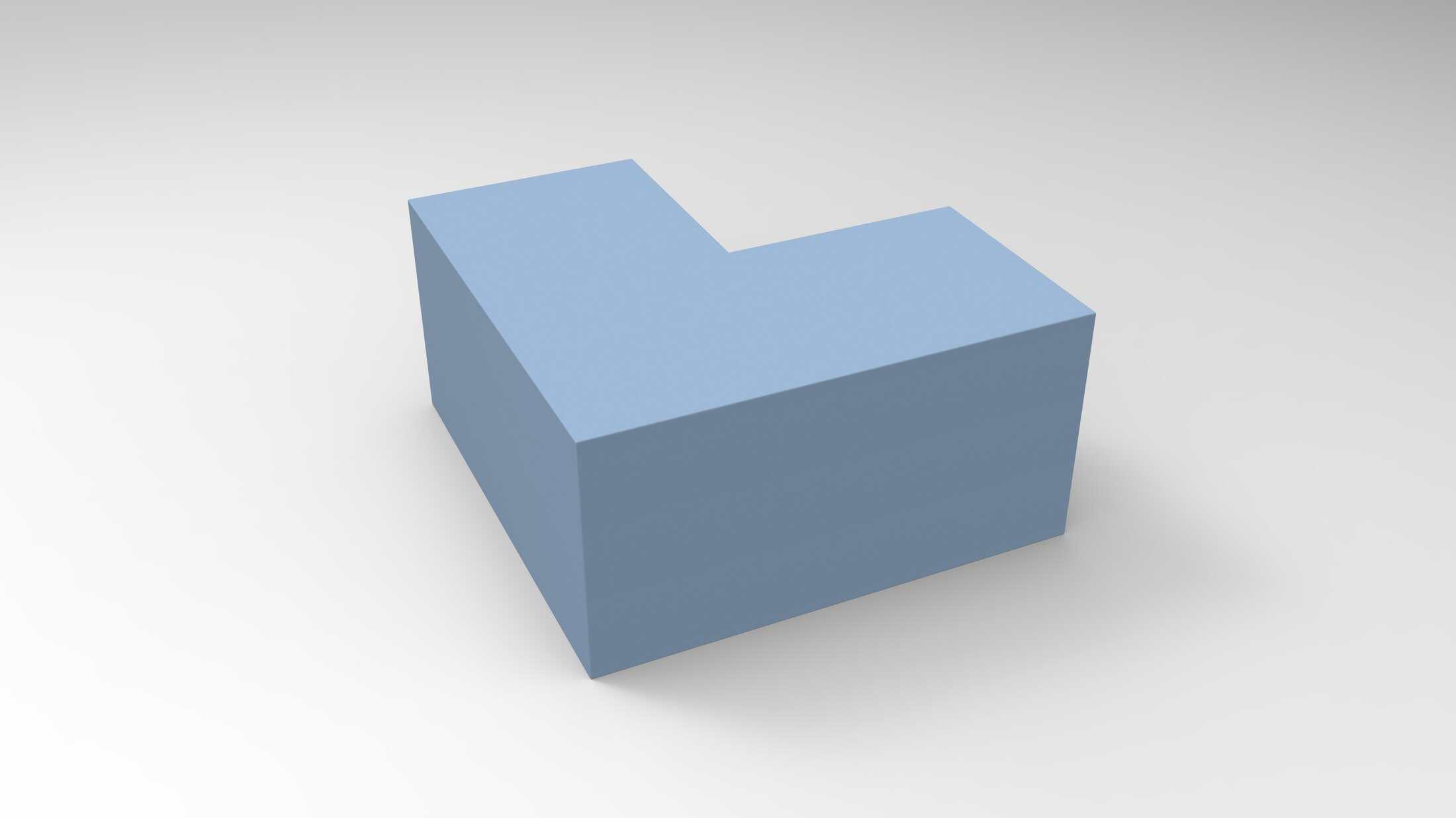Shapes & Curves L Shape seating element