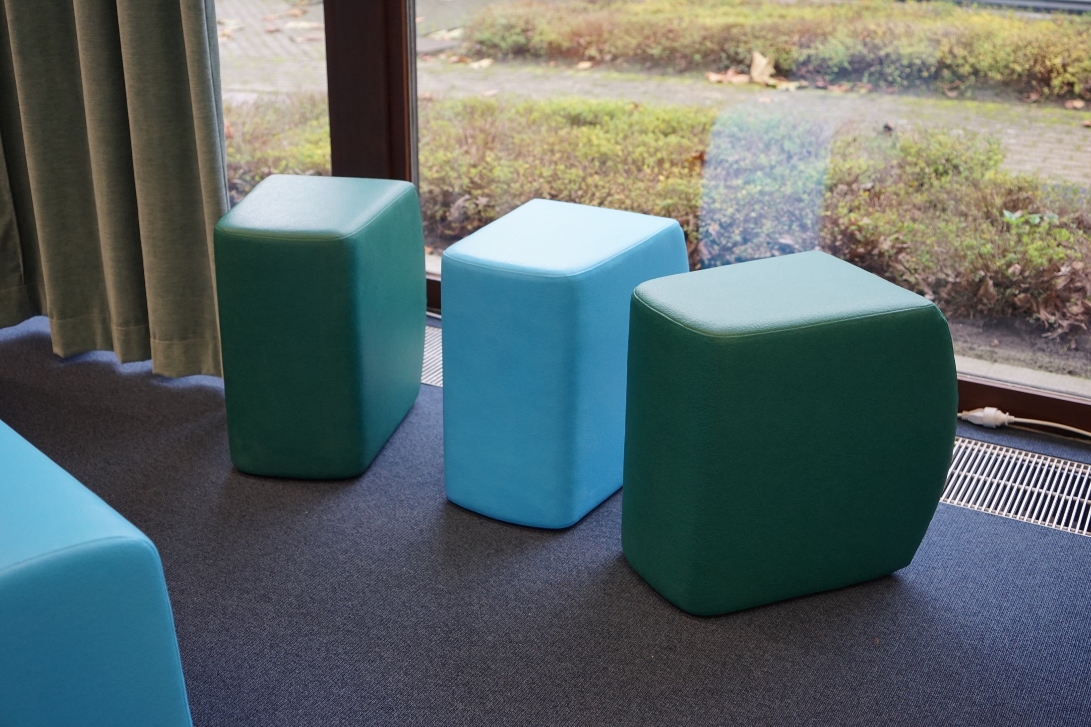UDA seats beside the windows at Library Sint-Michiels