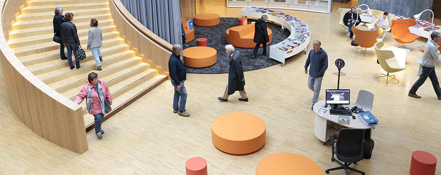 Quinze & Milan projectinrichting voor Bibliothèque Oscar Niemeyer