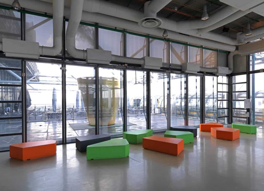 Quinze & Milan projectinrichting in Centre Pompidou Paris, Paris, France