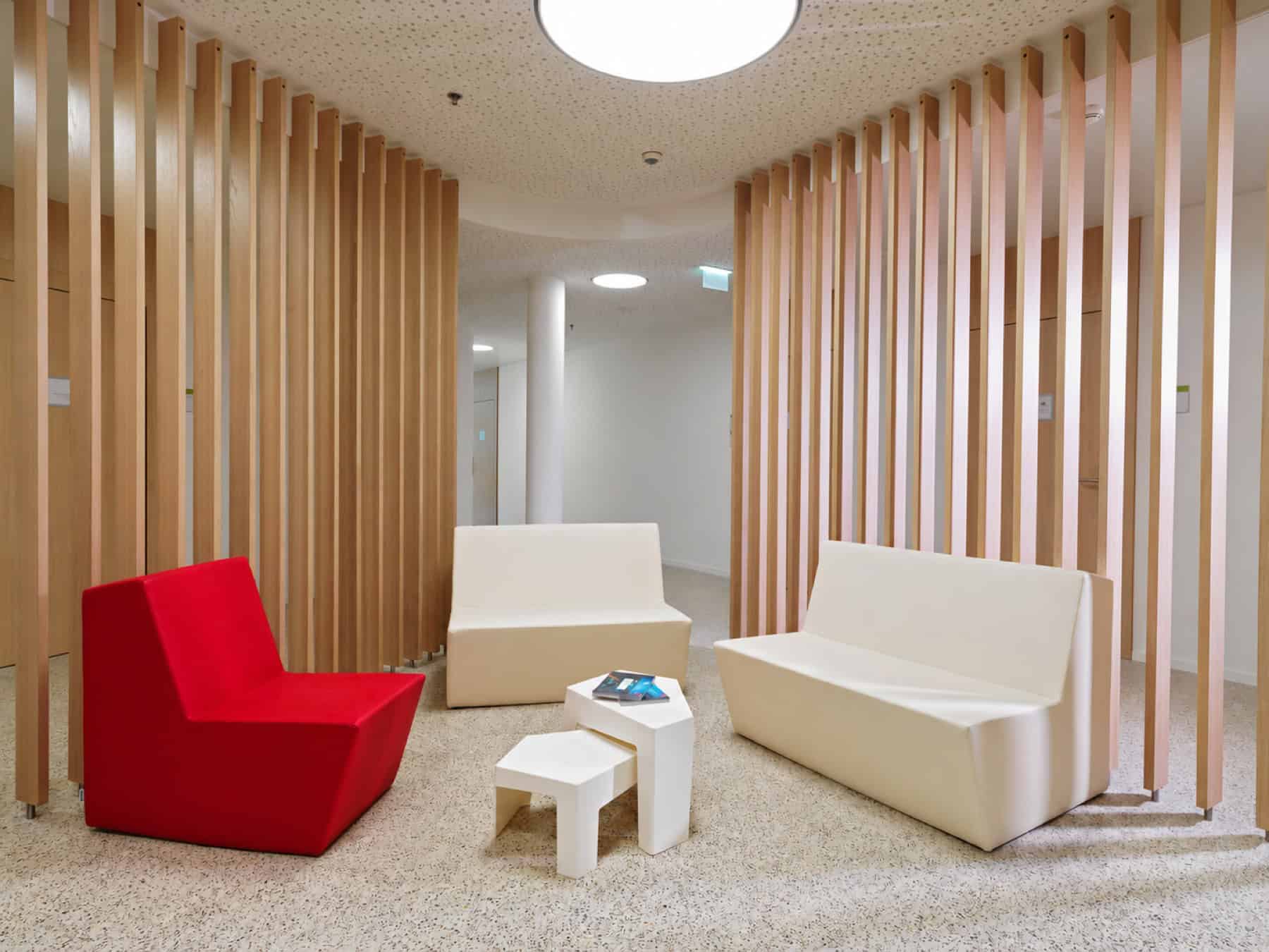 Upholstered seating at Bruckner University
